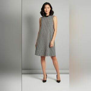 The Limited Black & White Houndstooth Dress XL NWT Classic Timeless Chic
